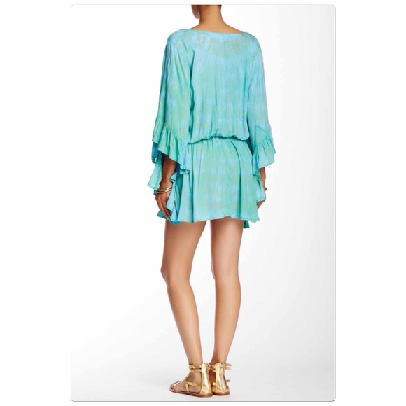 The Fern Elastic Waist Dress w/Dramatic Sleeves - Picture 2 of 3